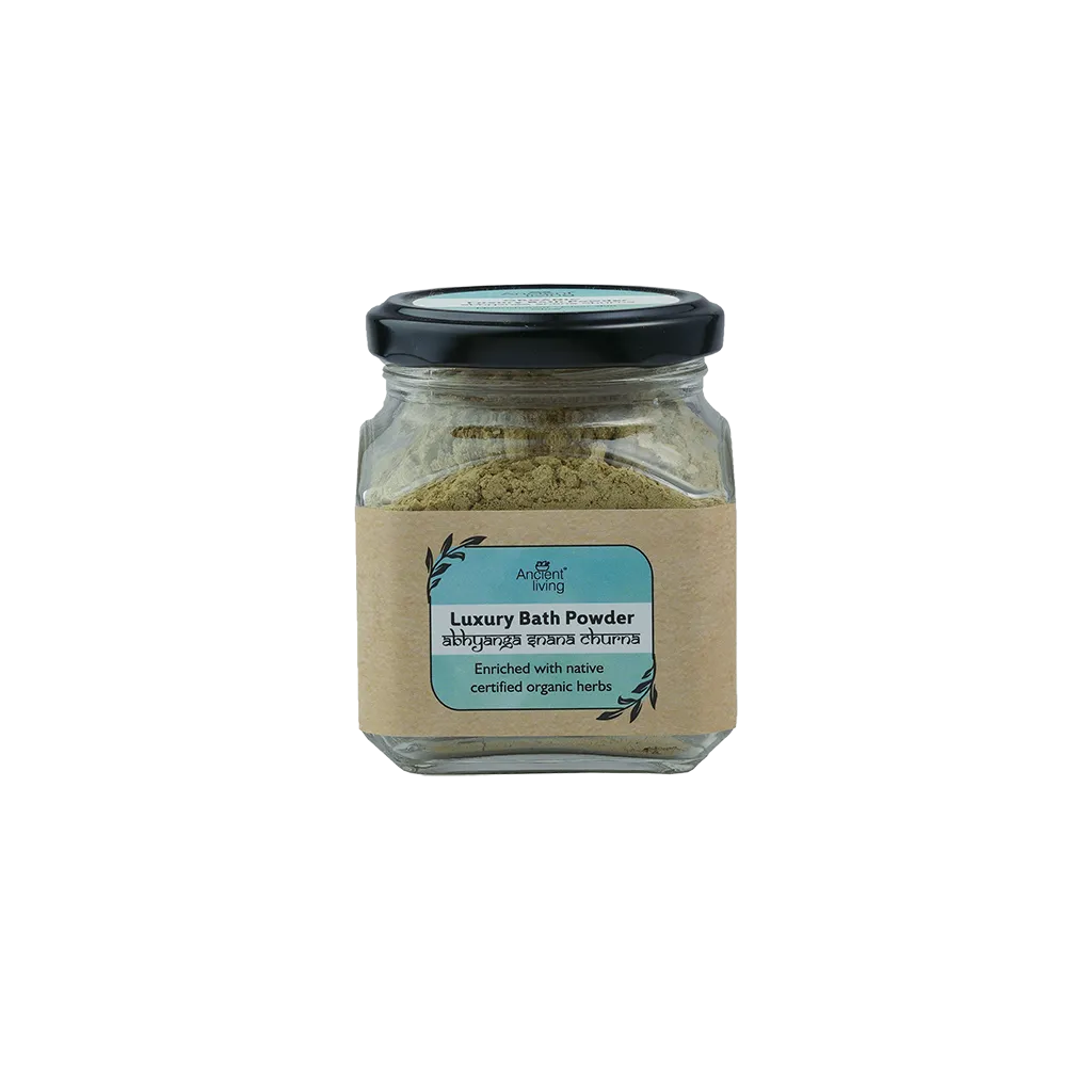 Ancient Living Organic Luxury Bath Powder Jar - 100 gm