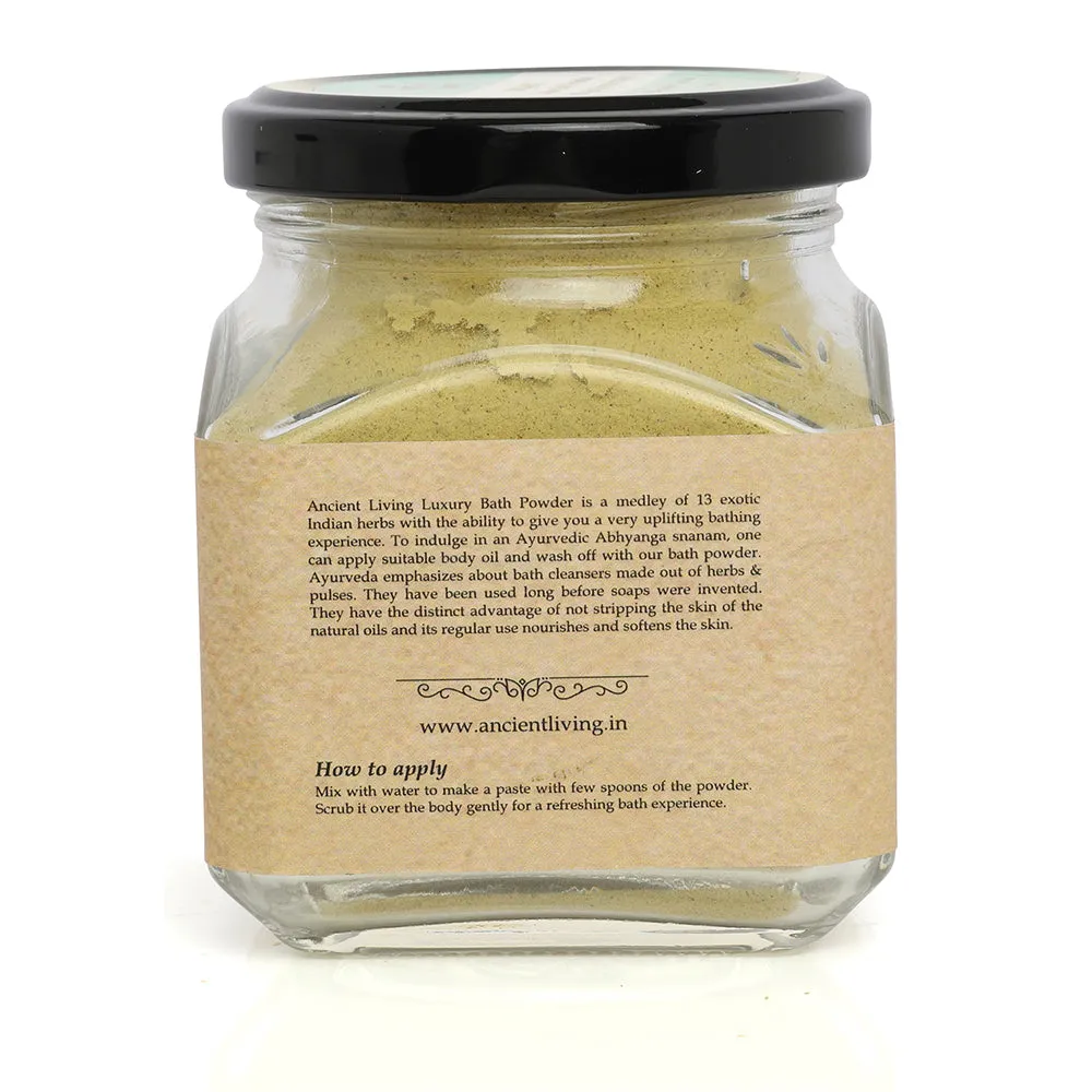 Ancient Living Organic Luxury Bath Powder Jar - 100 gm