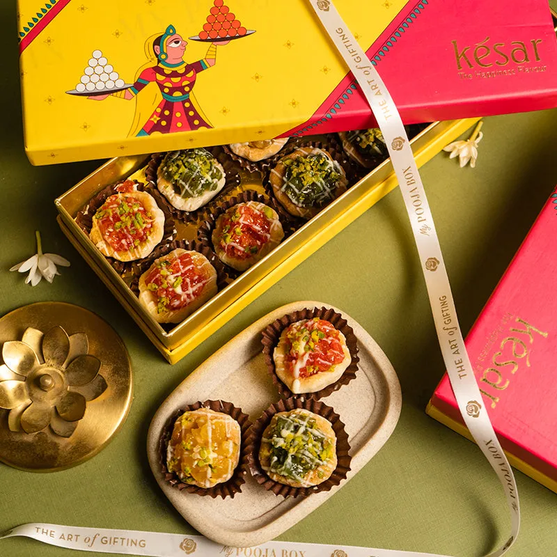 Assorted Almond Fruit Tart Sweet Box 300gms