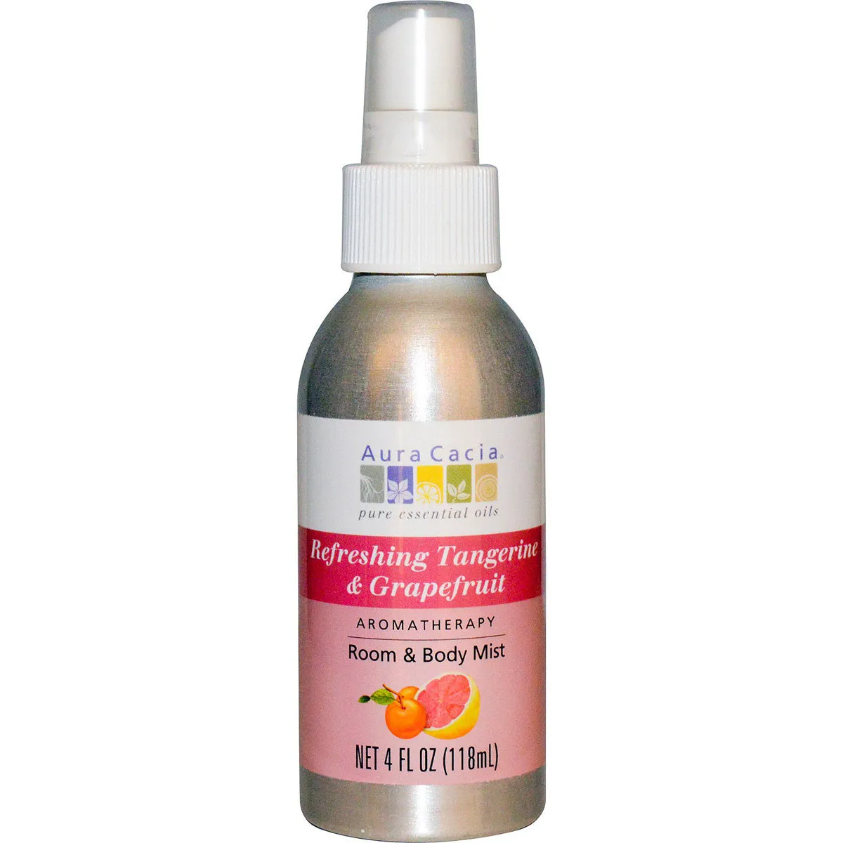 AURA CACIA - Room and Body Mist Refreshing Tangerine & Grapefruit - 4 fl. oz. (118 ml)