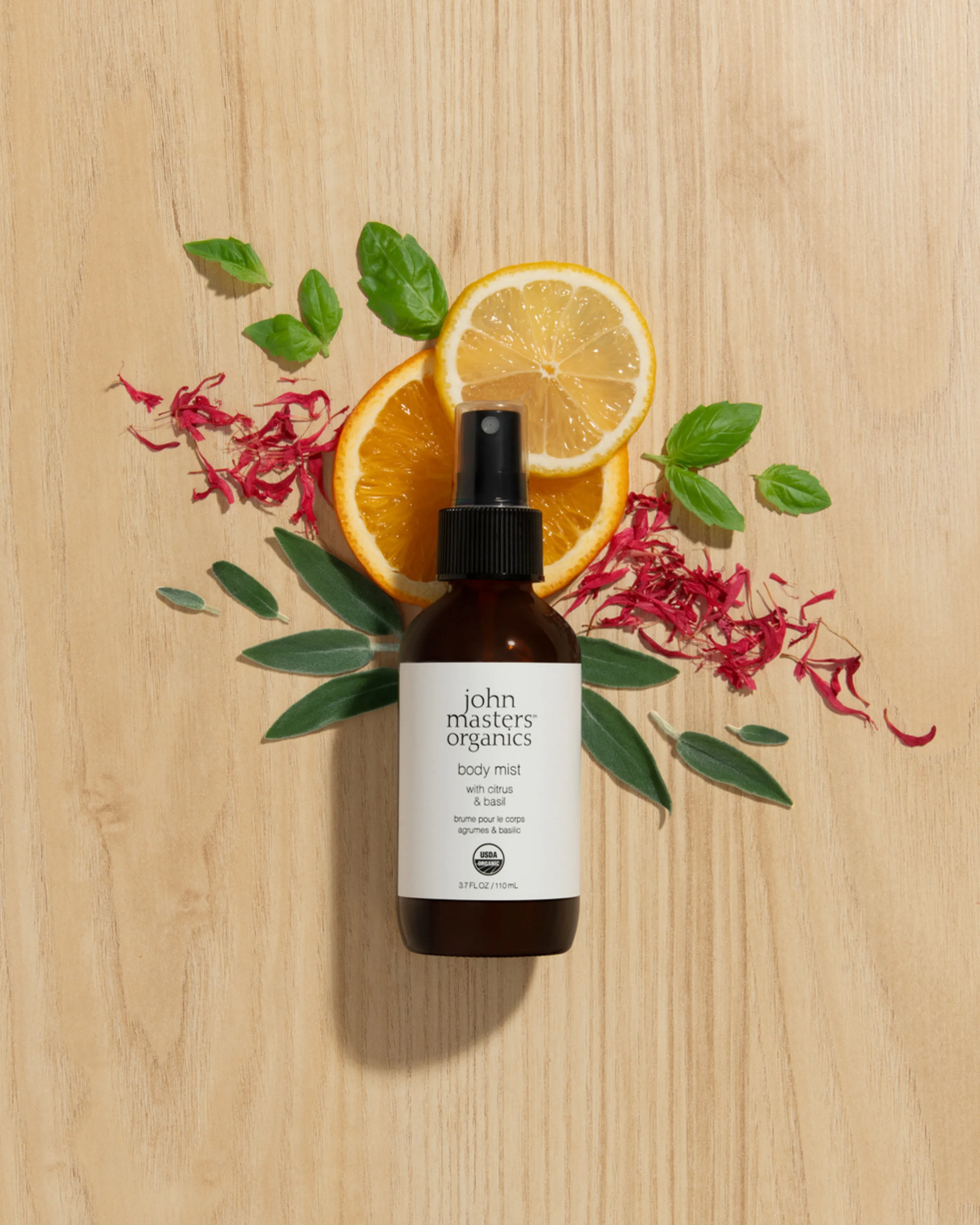 Body Mist with Citrus & Basil