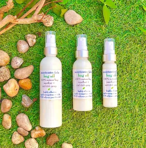 BUG OFF 100% Natural Bug Repellent. Repels mosquitoes   ticks. Great smell. 3-pack