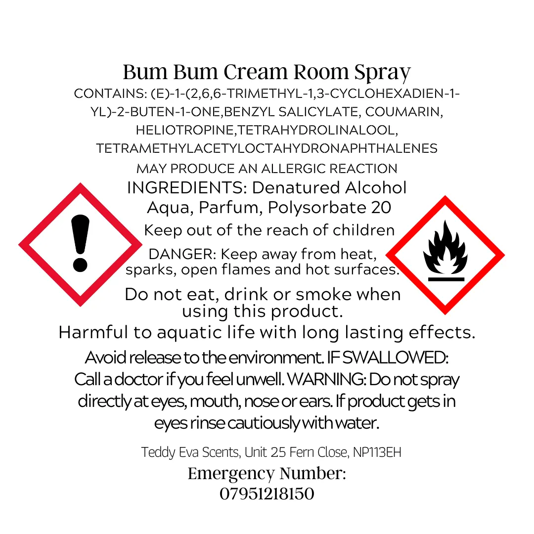 Bum Bum Cream 150ml Room Spray