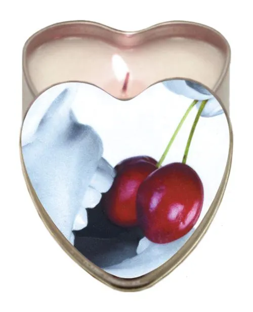 Earthly Body Sun Touched Edible Candle - Heart Tin 4.7 Oz