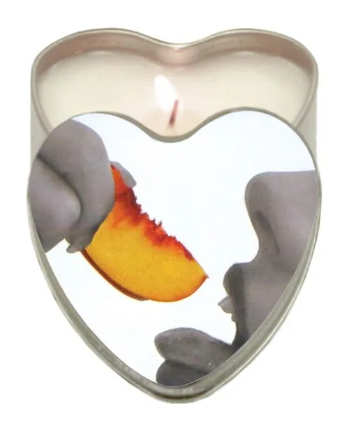 Earthly Body Sun Touched Edible Candle - Heart Tin 4.7 Oz