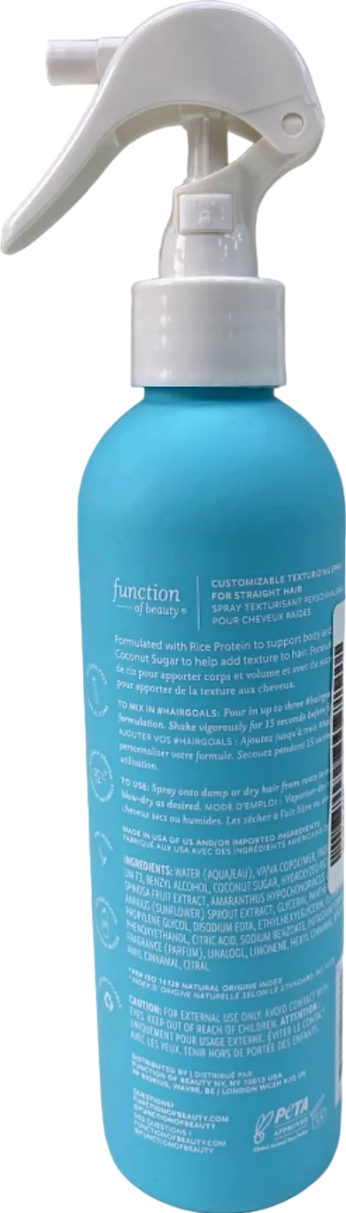 Function of Beauty Soft Bounce Texturizing Spray Straight Hair 207ml