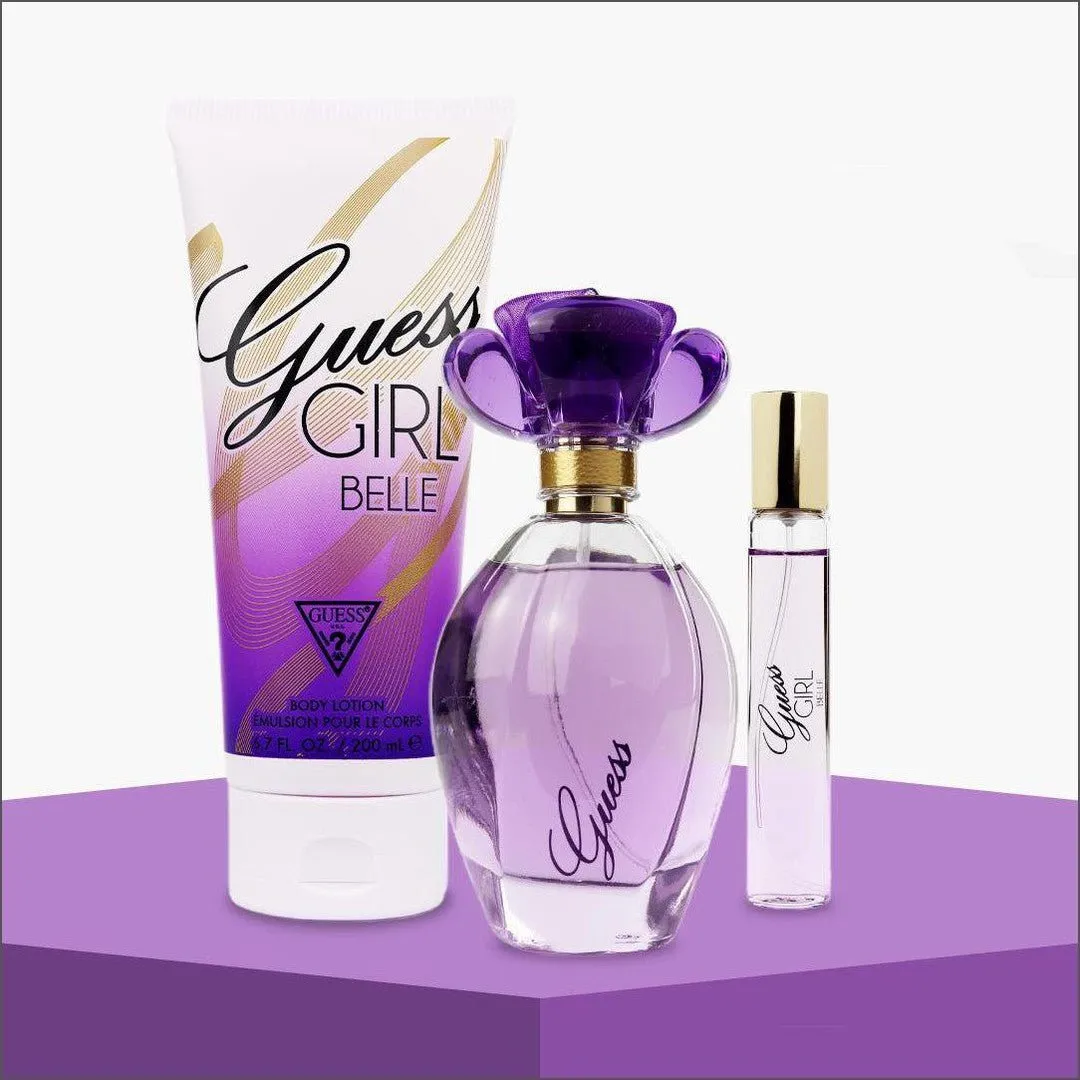 Guess Girl Belle Eau De Toilette 100ml 3 Piece Gift Set