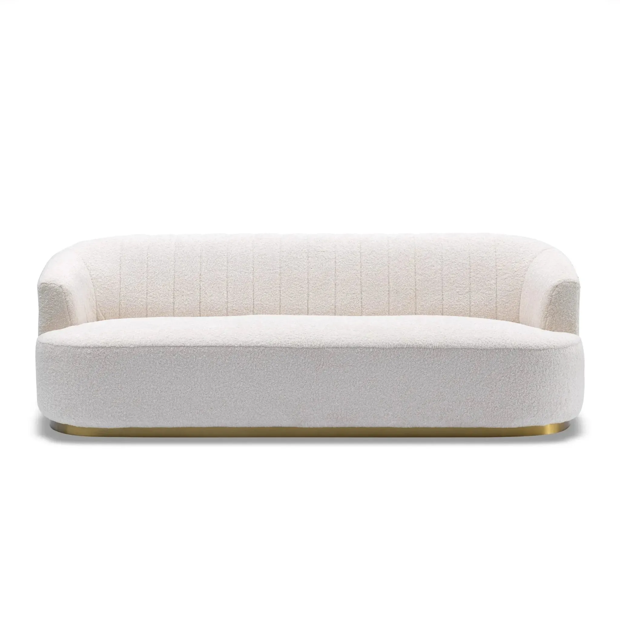 MUSCAT White Boucle Fabric Sofa