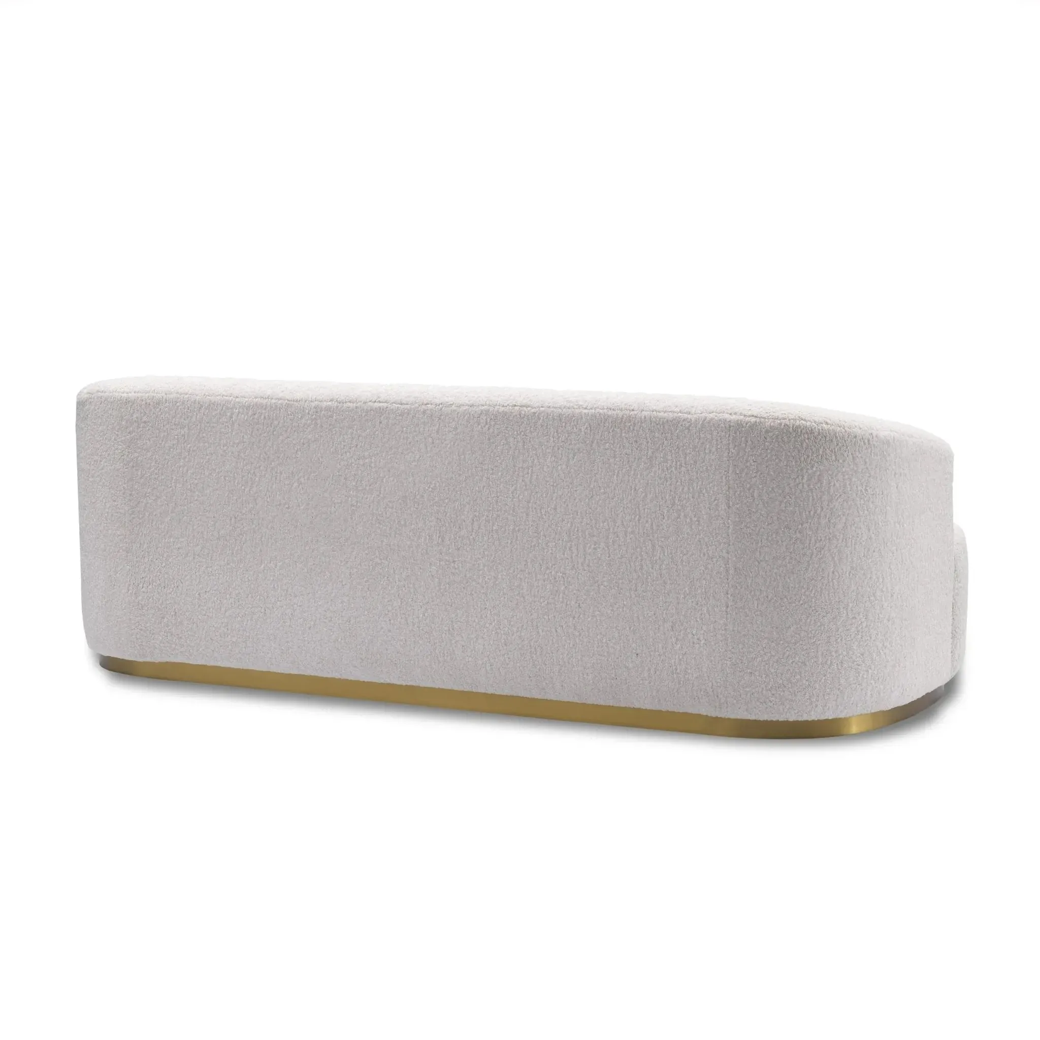 MUSCAT White Boucle Fabric Sofa
