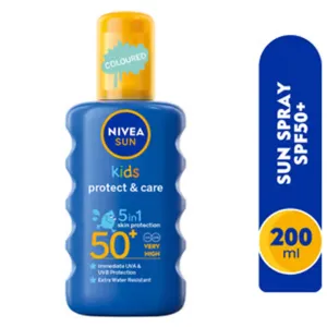 Nivea Sun Spray Kids Protect & Care 5 In 1 Spf50  200Ml
