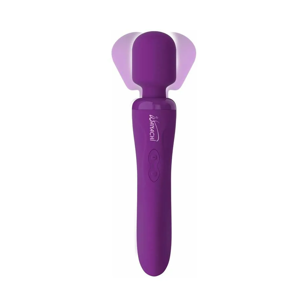 Pipedream Wanachi Body Recharger Rechargeable Silicone Wand Vibrator Purple