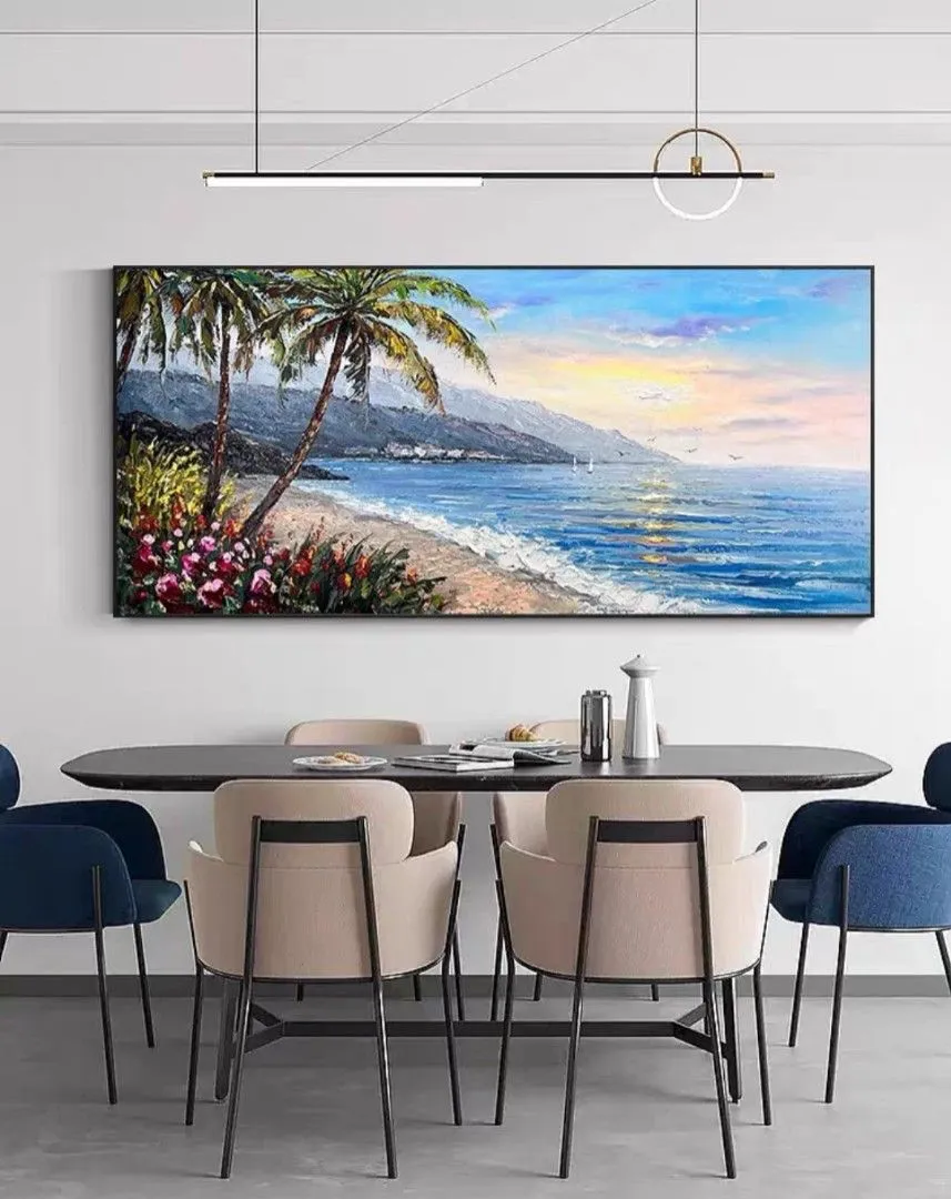 RomAntIc Beach Oil Painting