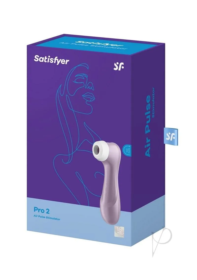 Satisfyer Pro 2 Generation 2 Rechargeable Silicone Clitoral Stimulator 6.5in Purple