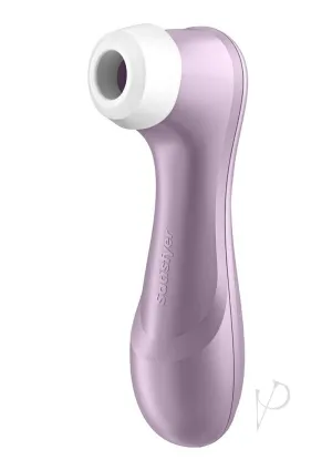 Satisfyer Pro 2 Generation 2 Rechargeable Silicone Clitoral Stimulator 6.5in Purple