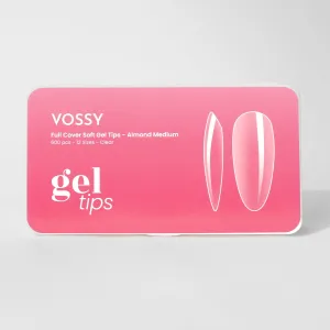 soft gel press on tipper - almond medium