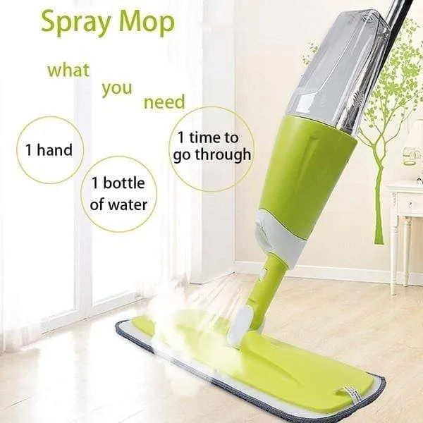 Spray Mop With Reusable Microfiber