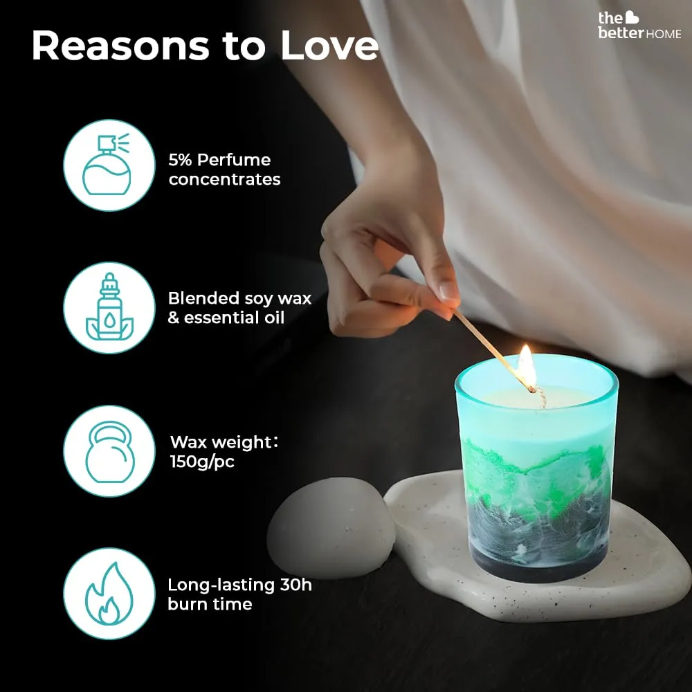 The Better Home Scented Candles for Gifting | 30 Hrs Burn Time | Aromatherapy Soy Wax Candles for Home Decor Fragrance | Aesthetic Candles for Home | Wood Phantom Aroma Scented Candles for Bedroom