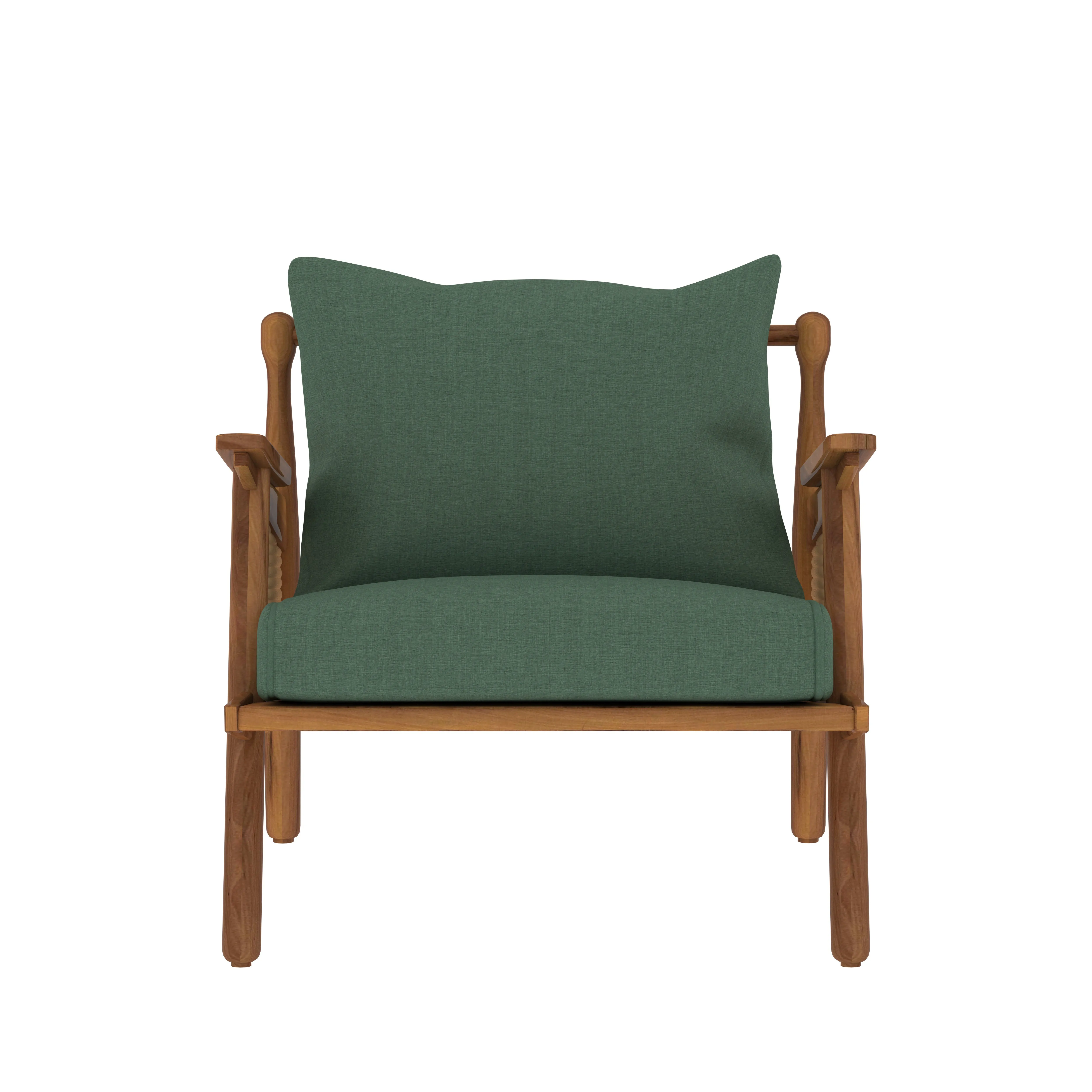 Traditional Soft Comfort Wooden Handmade Classic Arm Chair
