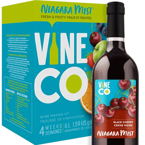 VineCo - Niagara Mist Black Cherry - Wine Making Kit