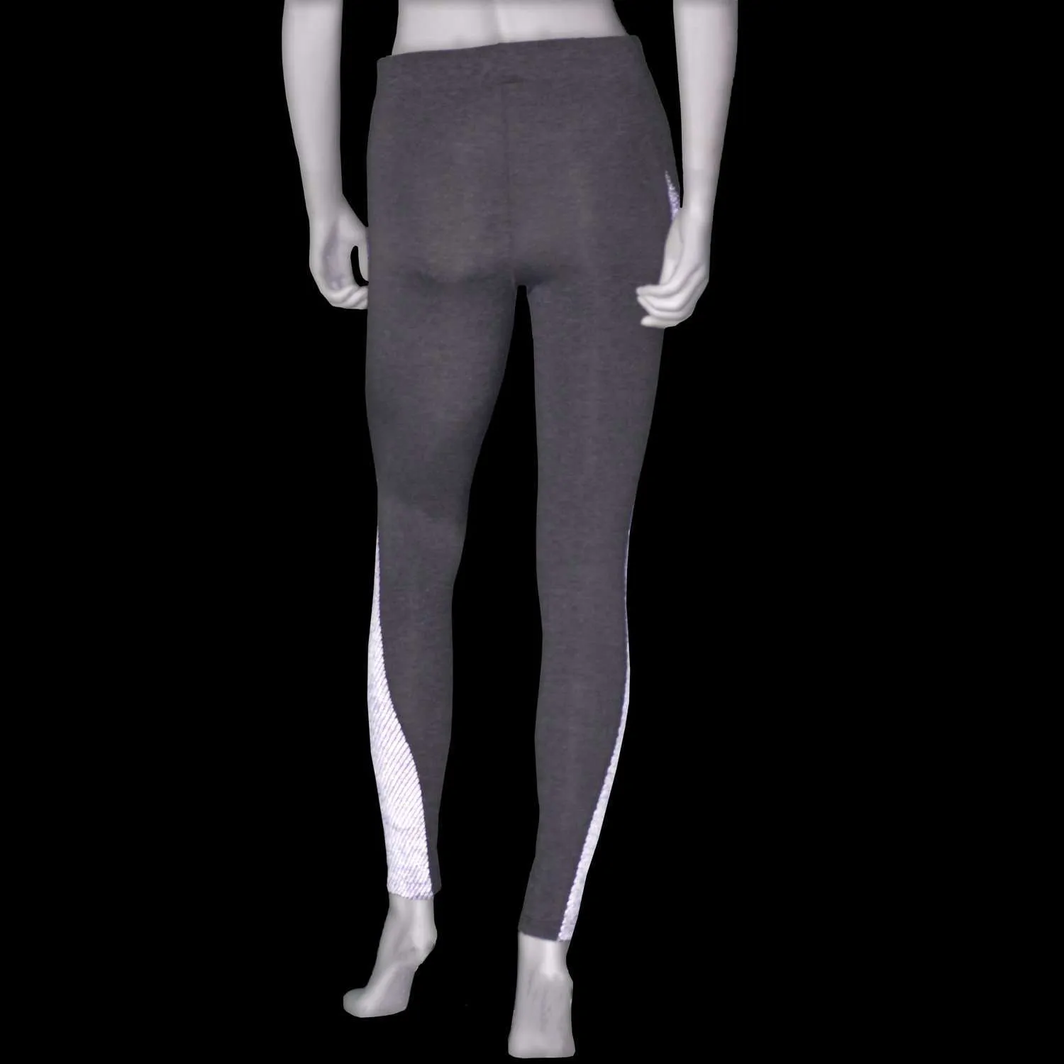 Women's Reflective Trailblazer High Rise Tight in Heather Gray