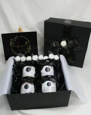Wrapped up Love Scented Candles gift hamper (4 mini scented candles, scented candles gift set, Birthday Gift, Anniversary Gift, Corporate gift, wedding gift, Corporate gift)
